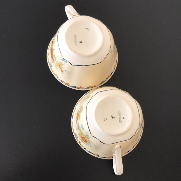 Vintage 1930’s Royal Winton Grimwades Lady Patricia 9737 2 Tea Cups and Saucers - Picture 6 of 16